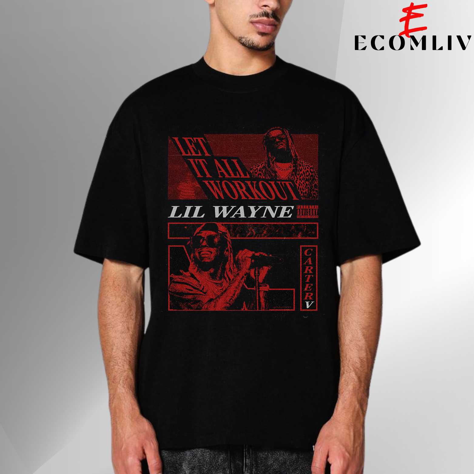Global Rap Tour Tee, Lil Wayne Concert Apparel Hiphop Merch